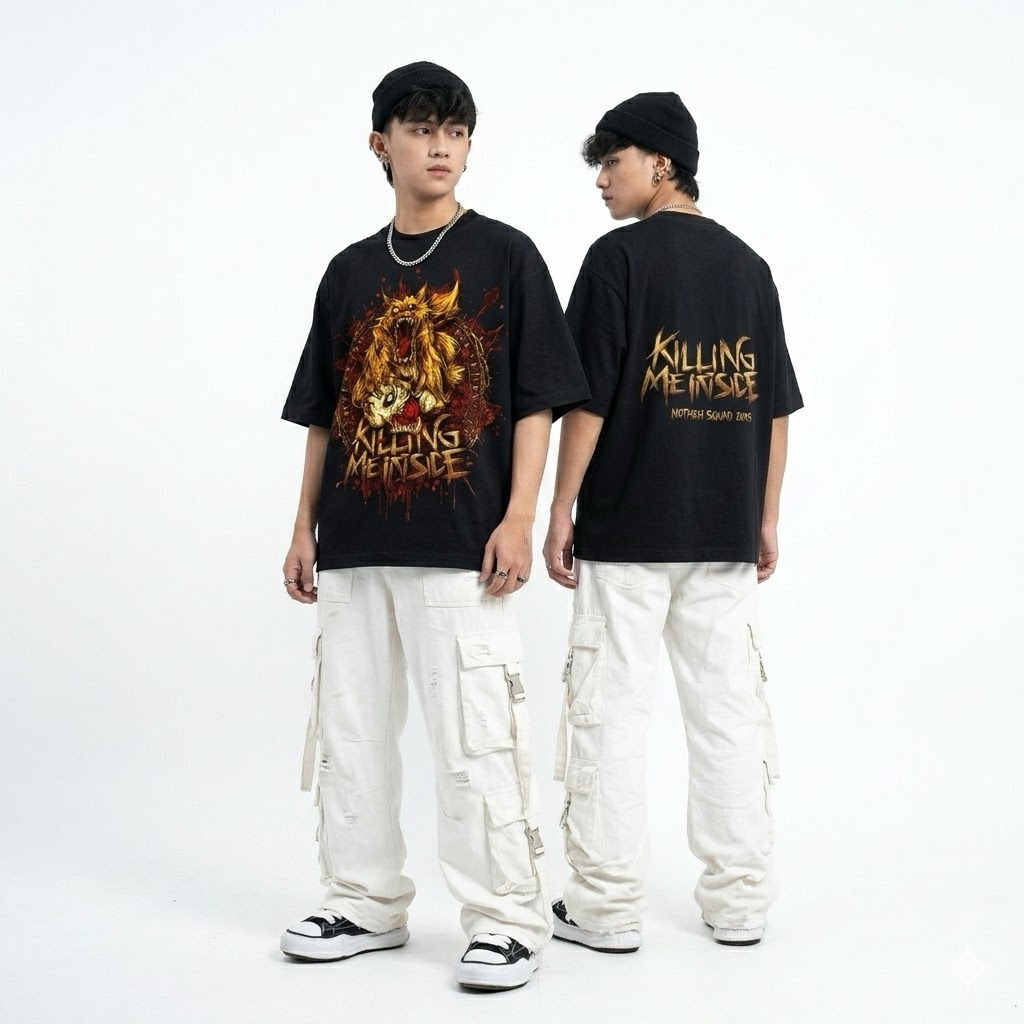 Tshirt NOTMEH boxy pendek kaos band nostalgia killing me inside