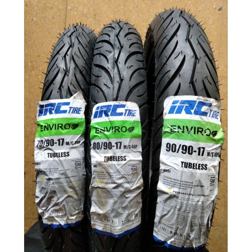 Ban Tubeless IRC Enviro 70/90-17 Ban 80/90-17 Ban 90/90-17 Ban Tubles 80/90-17 Ban tubeless 90/90-17