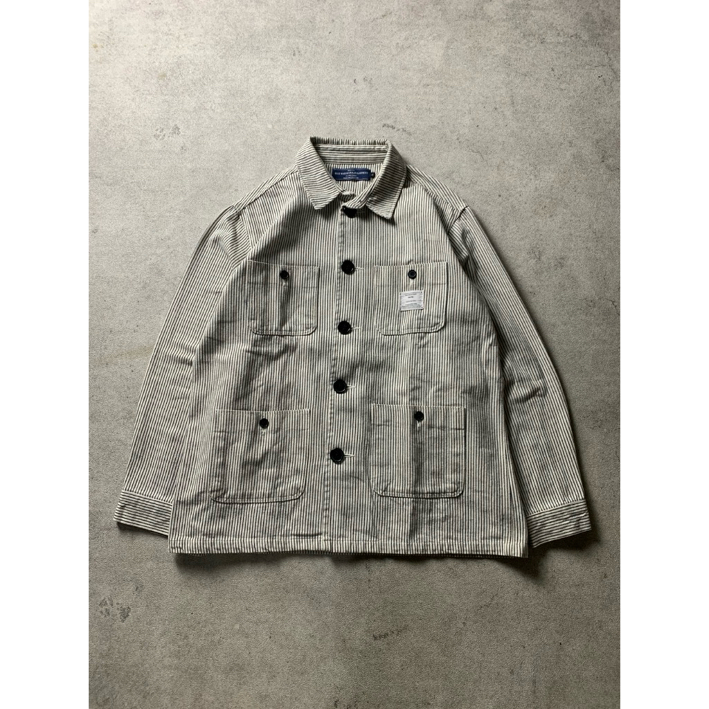 Blue Water Urban Garment Hickory Stripe Chore Jacket