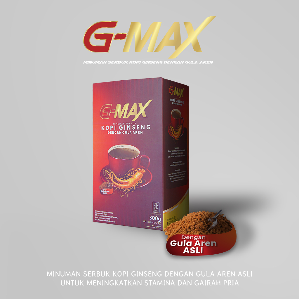 Kopi Robusta Gula Aren 3in1 minuman bubuk tinggal sedu nambah ginseng untu gmax keluarga sehat bugar