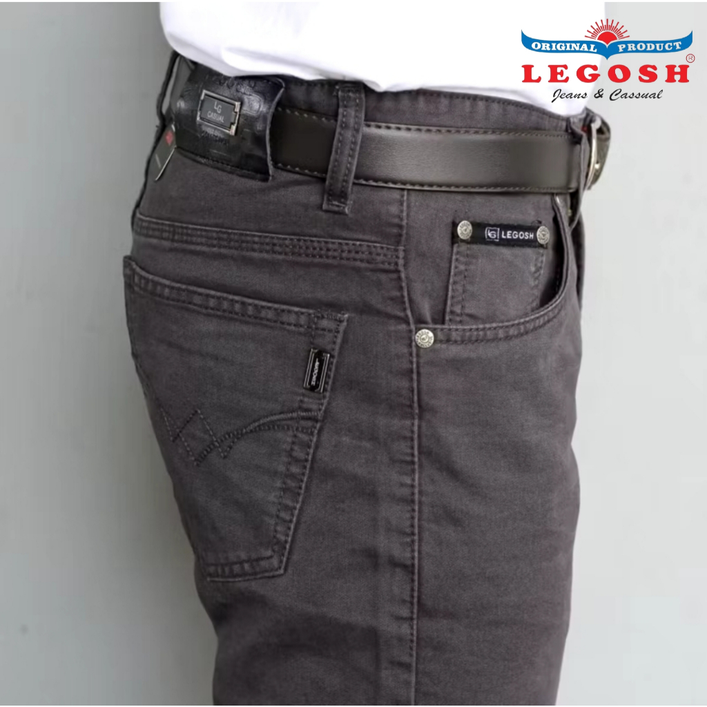LEGOSH JEANS Celana Panjang Kanvas Cassual Reguler Original Legosh Jeans Size 28 - 46