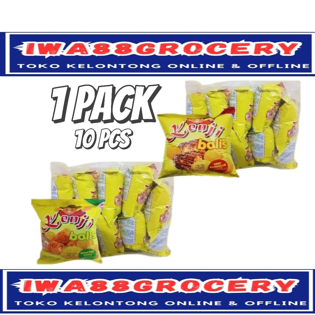 Kenji Ball Snack Jajanan Anak Isi 10 Pieces Camilan Menyenangkan untuk Anak-anak Mudah Dikonsumsi - 