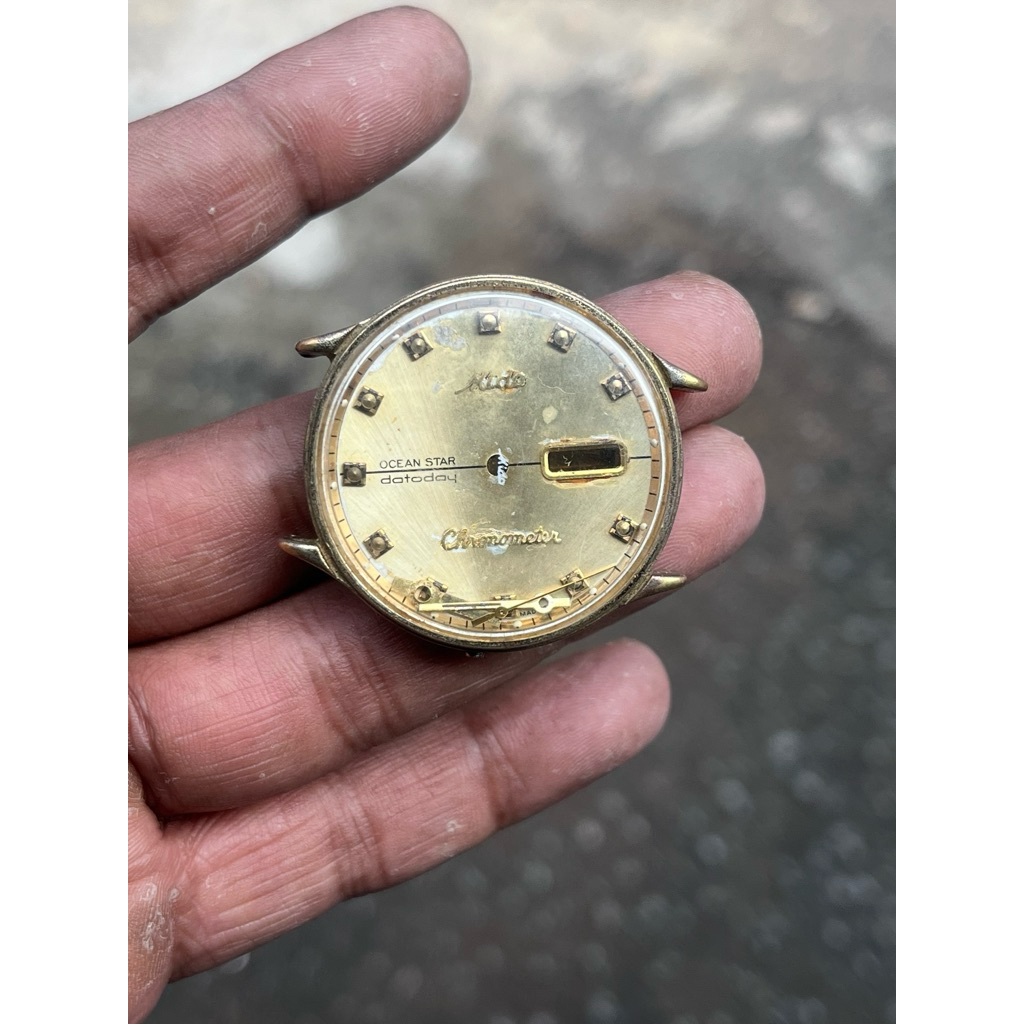 Bodi Jam Mido Ocean Star Datoday Chronometer Vintage - Casing & Dial Original