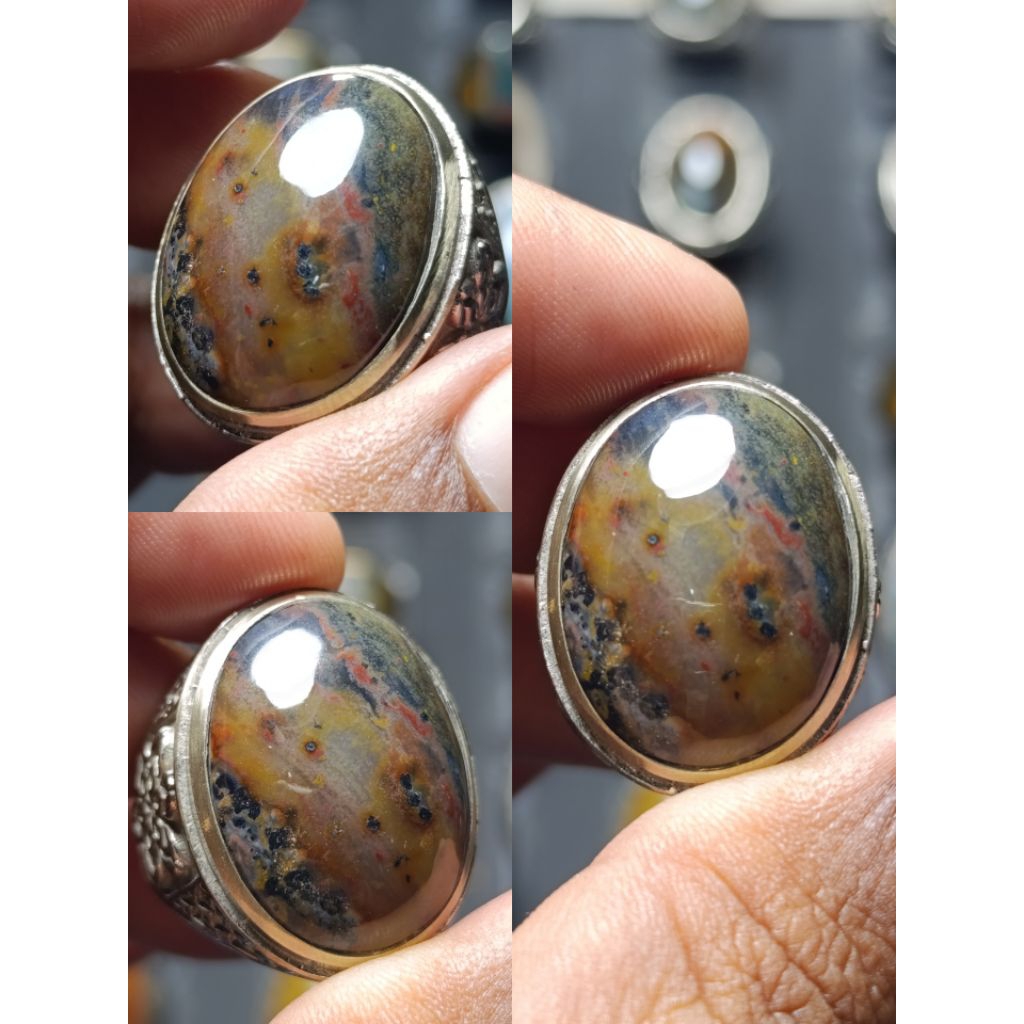 Batu cincin Badar besi Panca warna syahduuu(Spayleter aktif) wajib chet toko