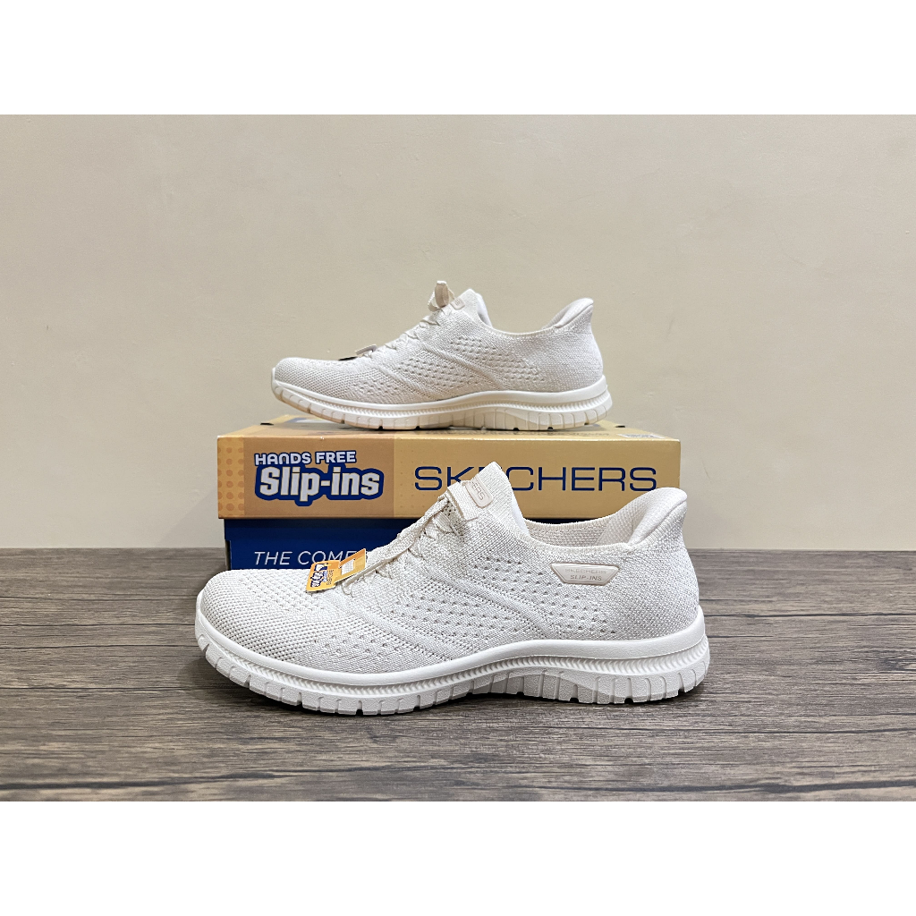 Sepatu Casual Slip on Wanita Skechers Virtue Flawless Natural 104457/NAT Original