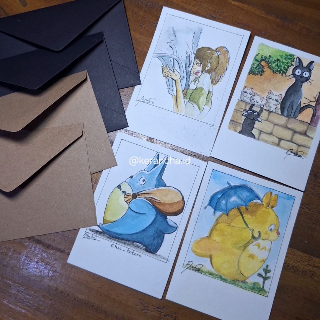 Watercolor Postcard | Ilustrasi handmade