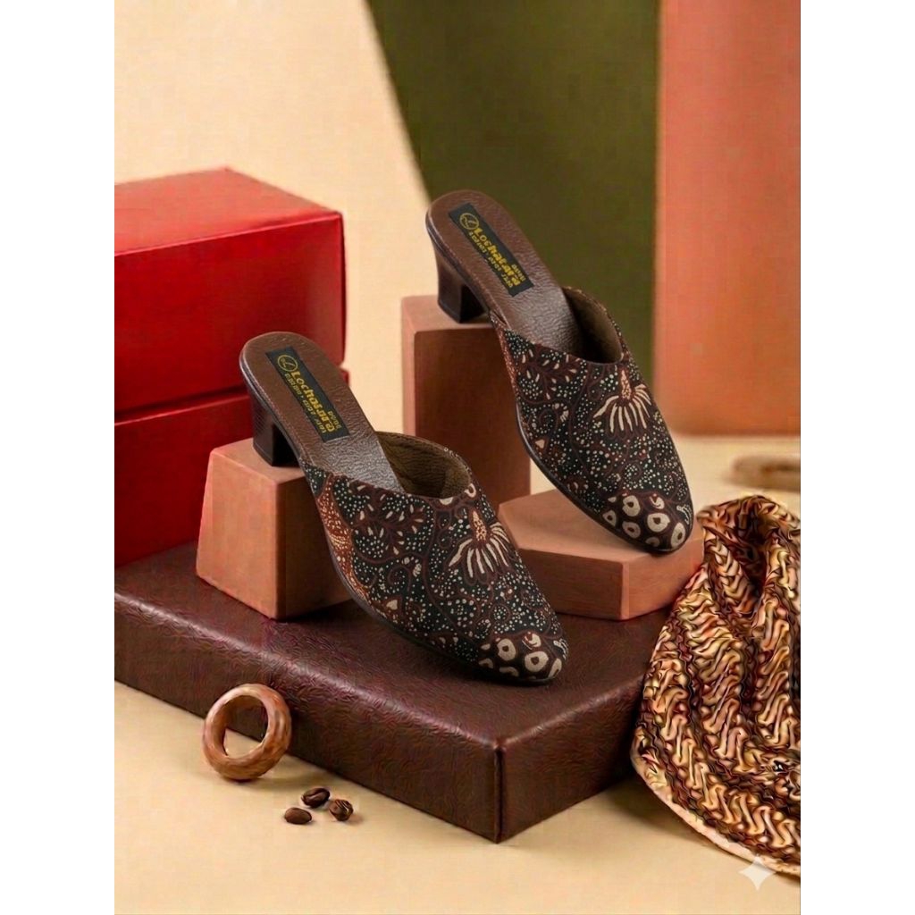 sandal slop kain batik