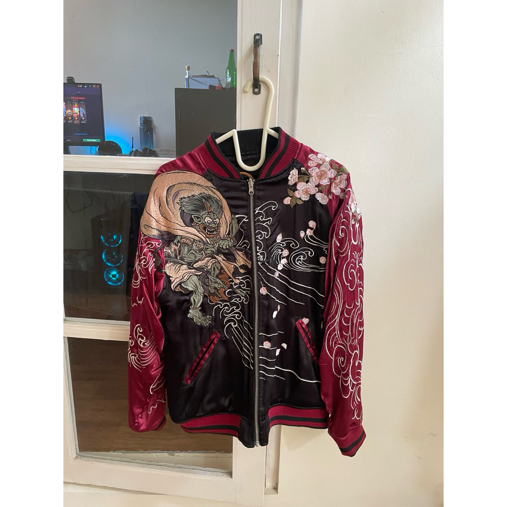 sukajan rayon reversible raijin fuji