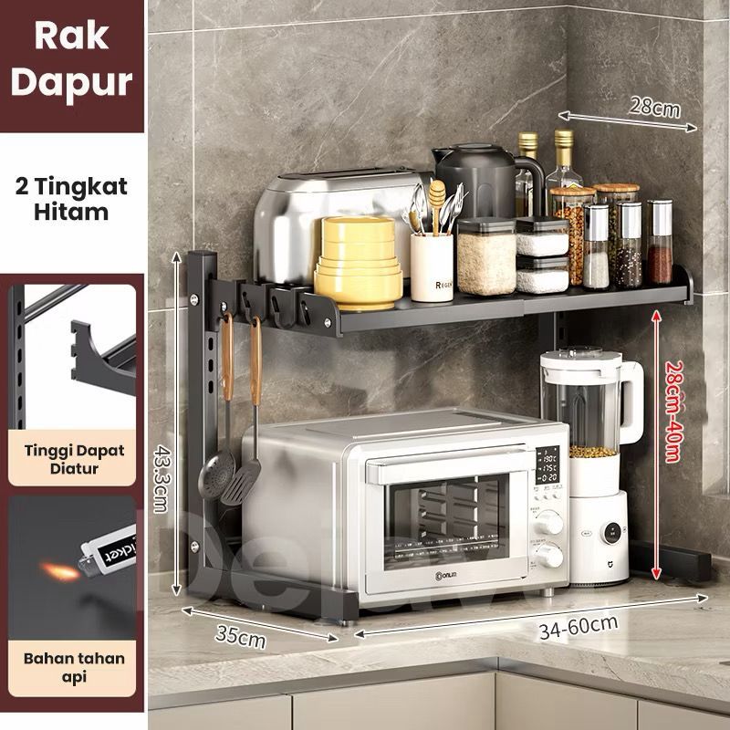 rak dapur rak besi susun rak susun besi ￼Rak Dapur Multi Fungsi Tanpa Instalasi Rak Penyimpanan Rak 
