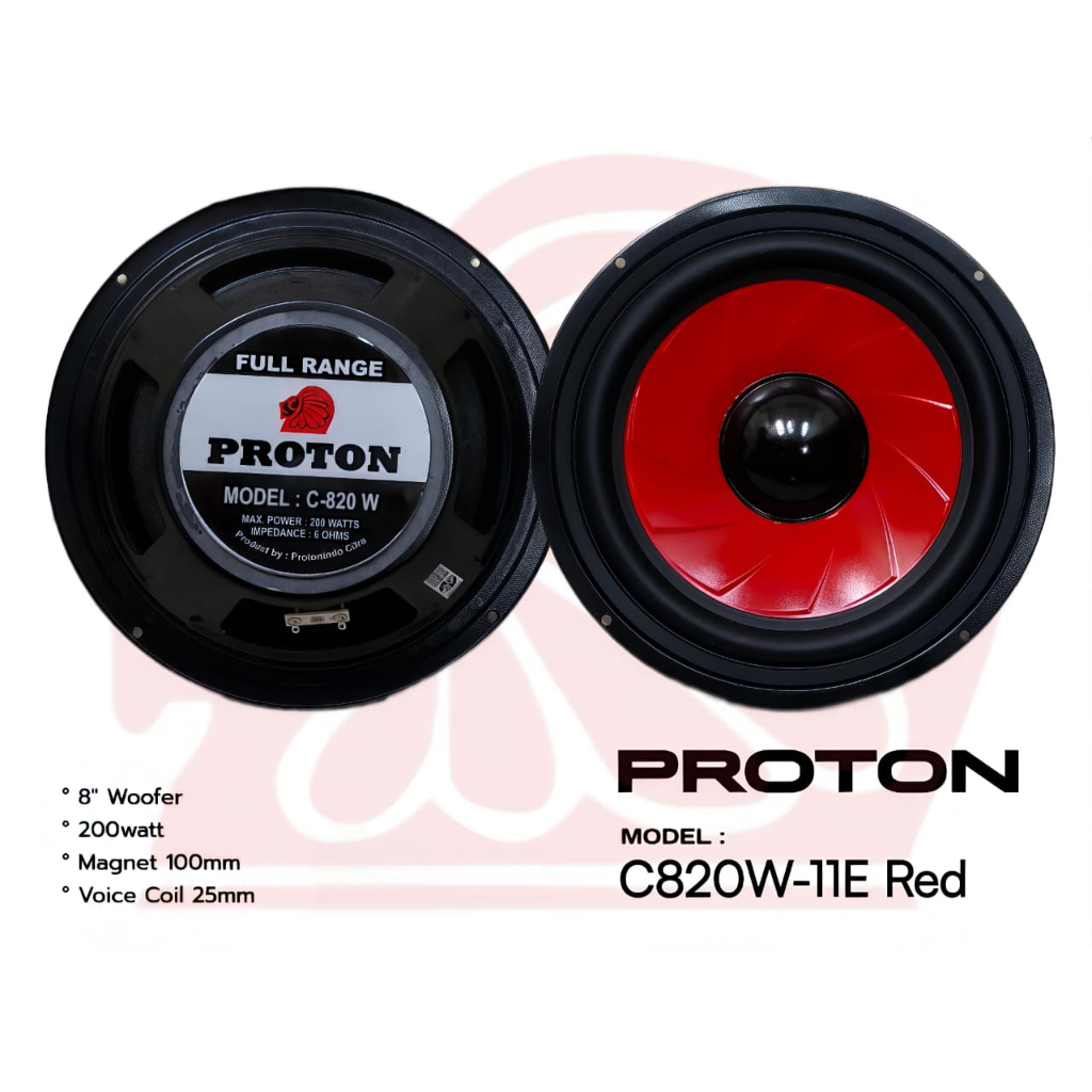 speaker woofer proton 8 inch 200 watt