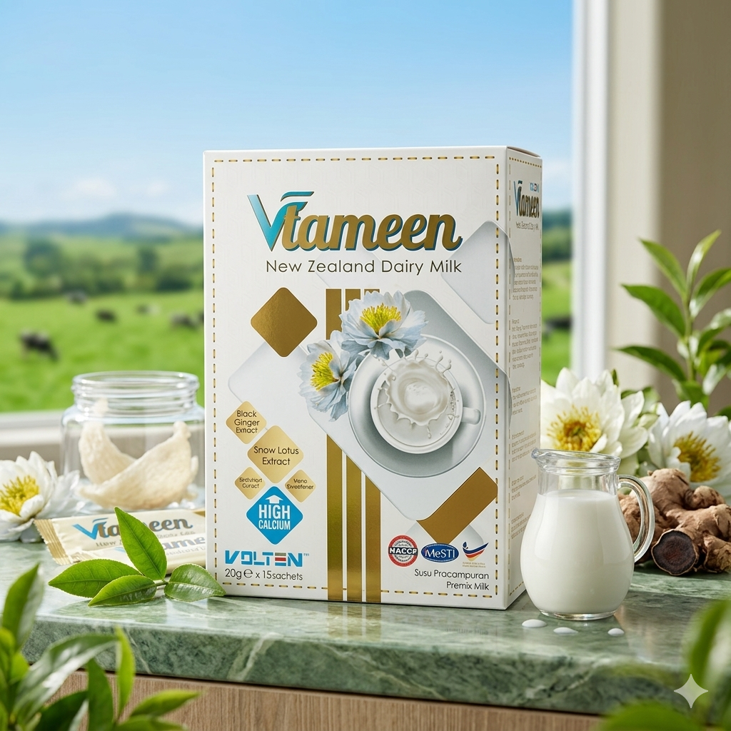 Vtameen - Minuman Nutrisi Aman Untuk Kesehatan & Kecerahan Kulit Bahan Alami Isi 10Sachet  100% Orig