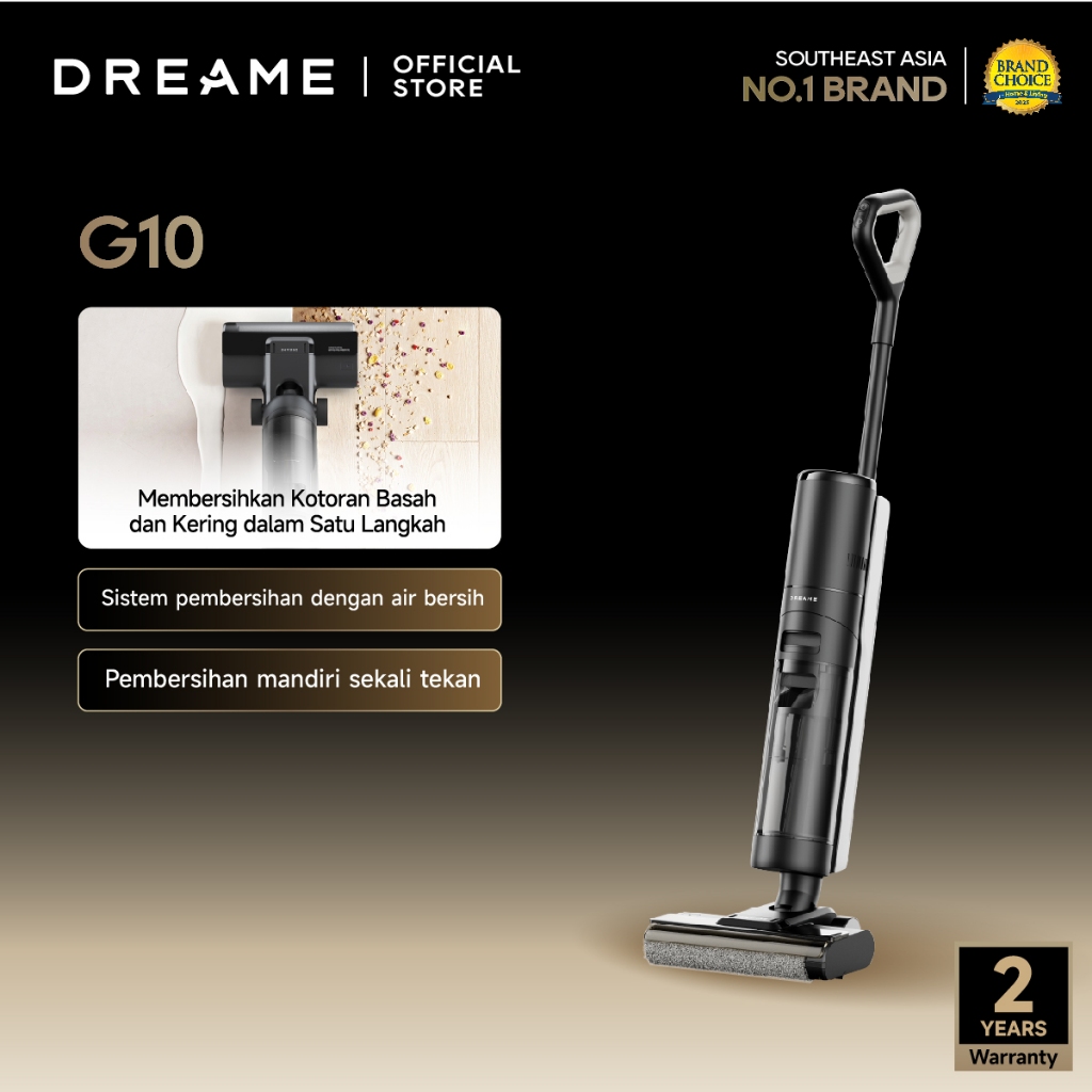 Dreame G10 Wet and Dry Vacuum | Edge Cleaning | Mess Detection | Self Cleaning and Drying