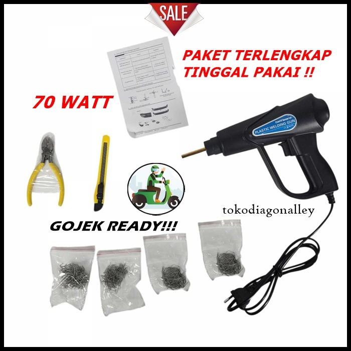 Las Bemper Las Bumper Las Plastik Rapid Temperature Plastic Welding 70W Alat Sambung Plastik Solder 