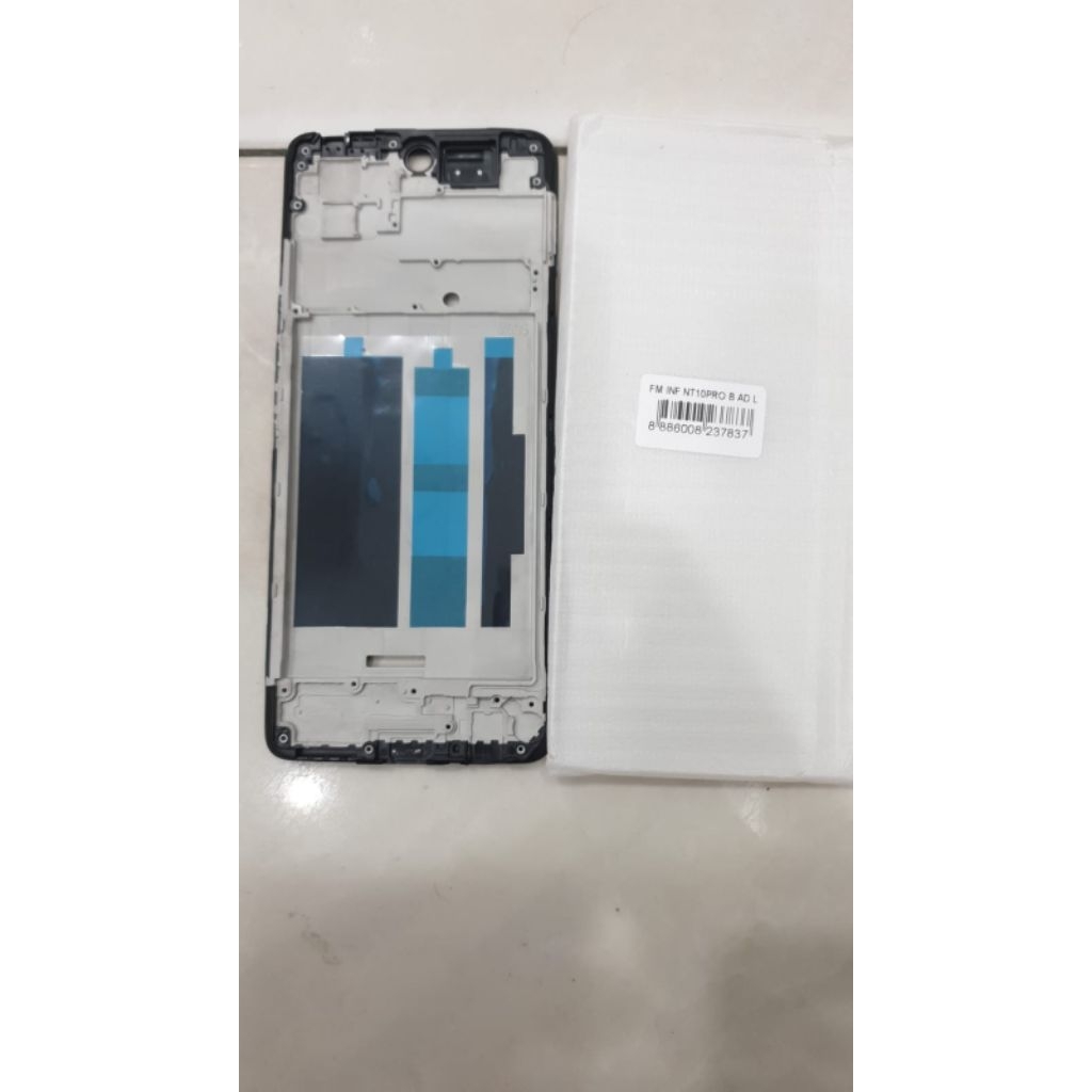 frame/tulang tengah/tatakan dudukan LCD Infinix Note 10 Pro black