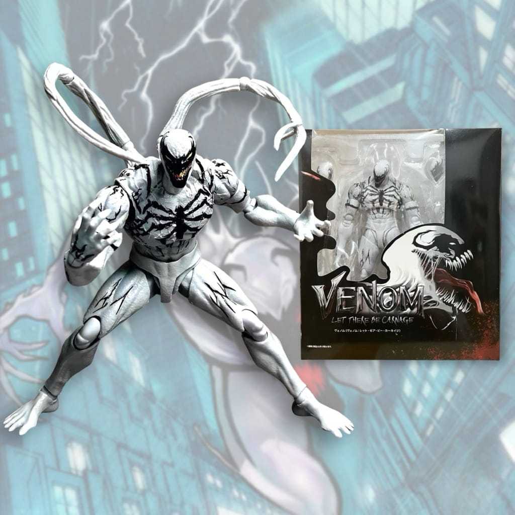 Action Figure SHF Figuarts Venom white Let There Be Carnage Anti-Venom Artikulasi Lengkap Recast
