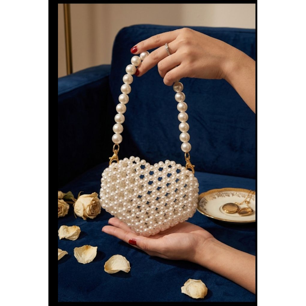 Tas manik love mutiara murah/tas manik/tas mutiara/tas murah /tas lucu