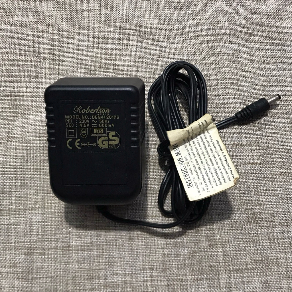 Adaptor 4,5V Bekas Discman Merk Robertson Bisa Untuk Sony aiwa