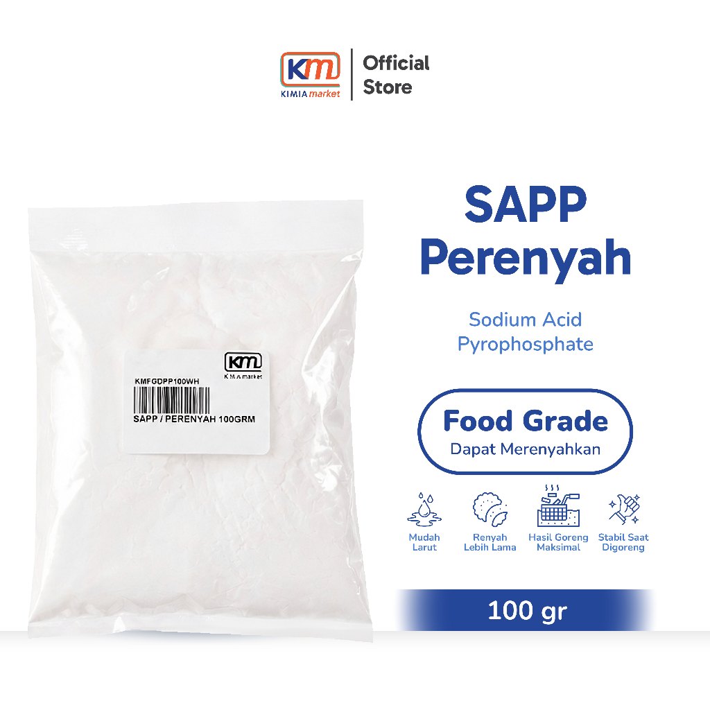 SAPP Sodium Acid Pyrophosphate perenyah - 100gr