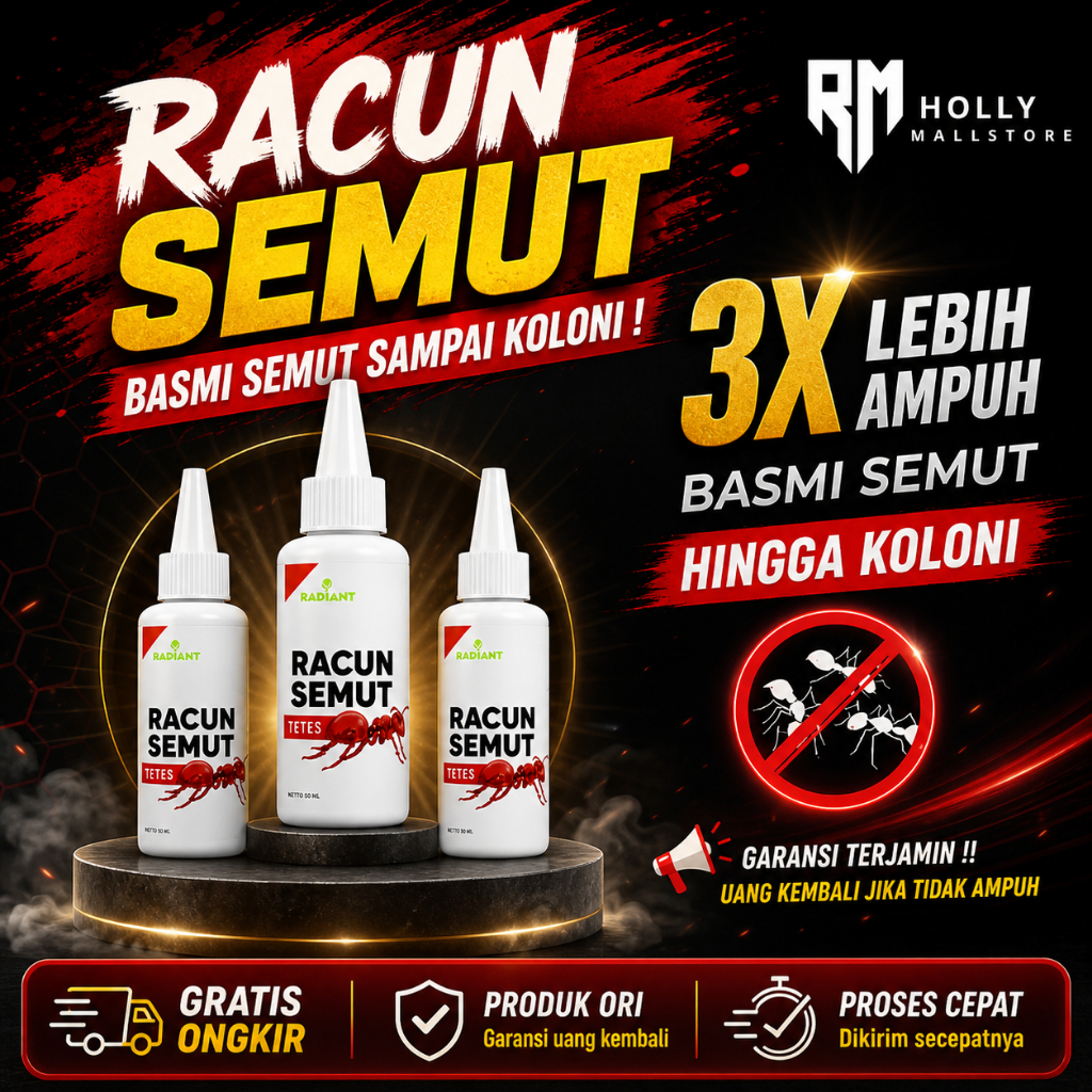 HOLLYMALLSTORERACUN PEMBASMI SEMUT SUPER AMPUH OBAT RACUN ANTI SEMUT PENGUSIR SEMUT MERAH SEMUT RANG