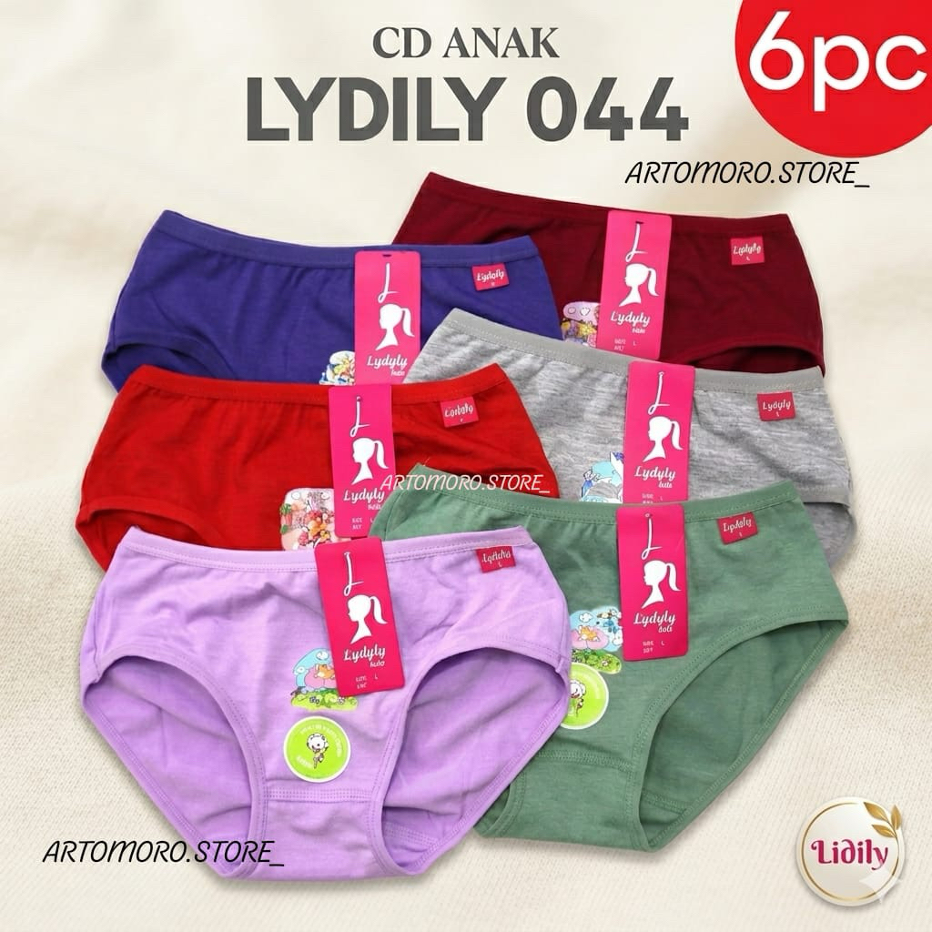[3/6 Pcs] CD Lydyly 044 Anak Perempuan | Celana Dalam Anak Perempuan Lydyly 044 Motif Print | Lydyly