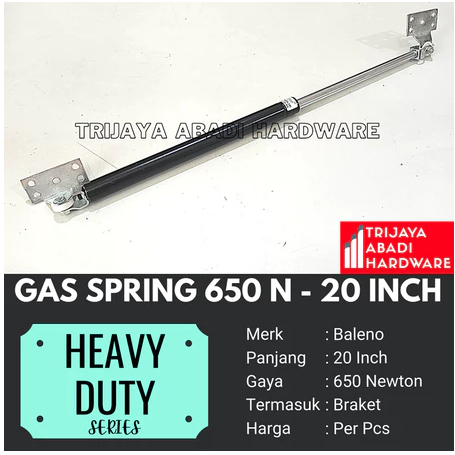 Premium Gas Spring 650 N - 20 inch Hidrolik Pintu Kabinet Baleno