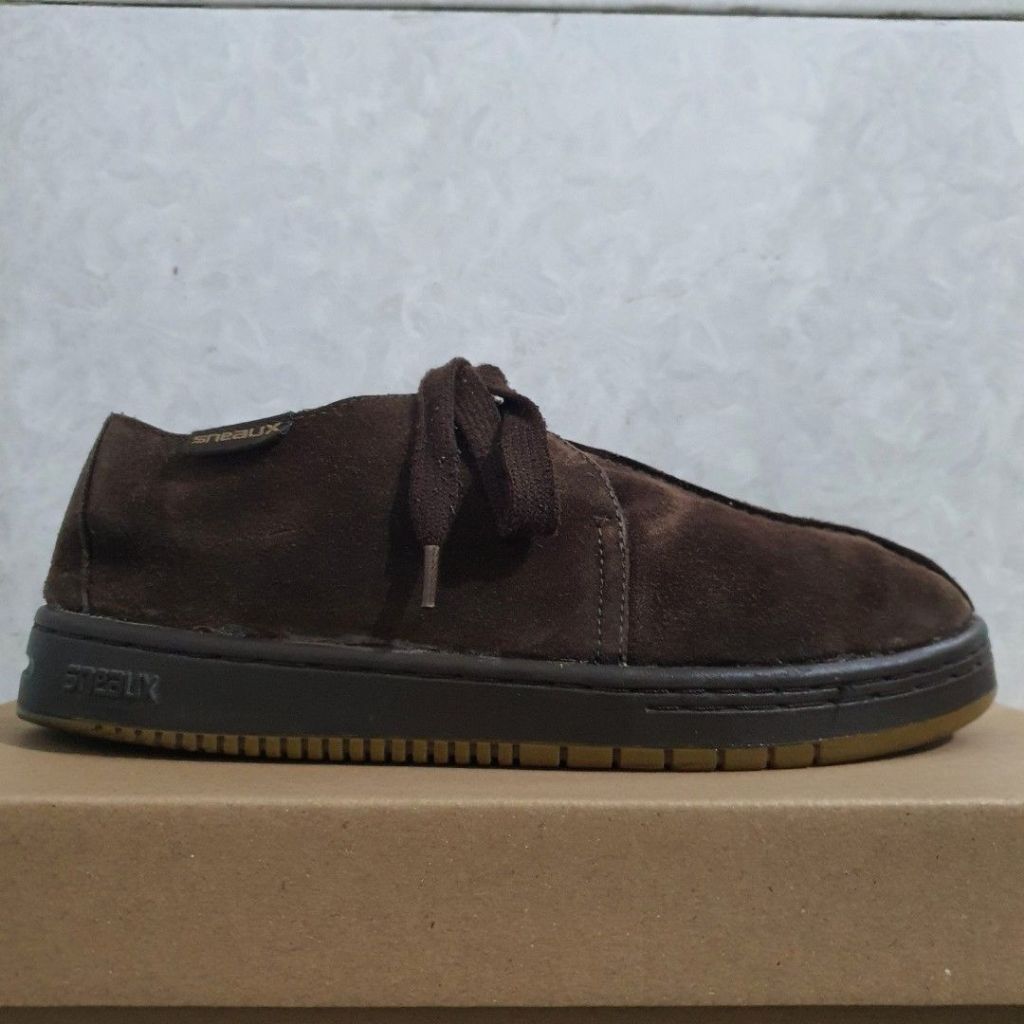 Vintage SNEAUX Steve O Jack SKATE Shoes Suede Leather Upper Brown