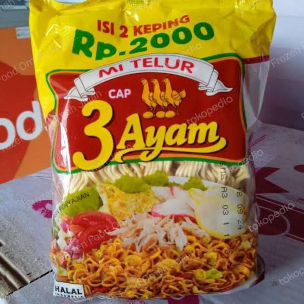 mie telur cap 3 ayam isi 2
