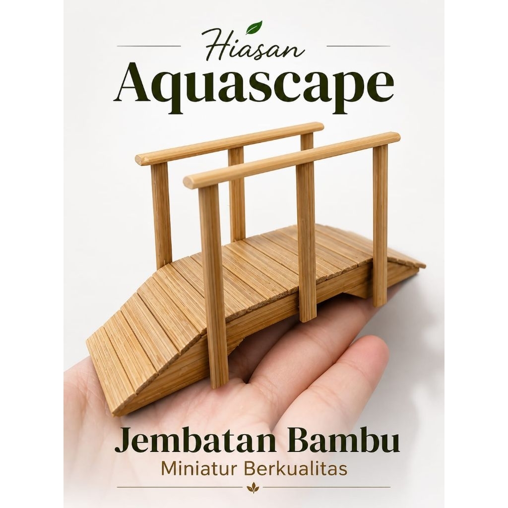 Jembatan miniatur, hiasan aquarium, jembatan hamster kelomang jembatan aesthetics