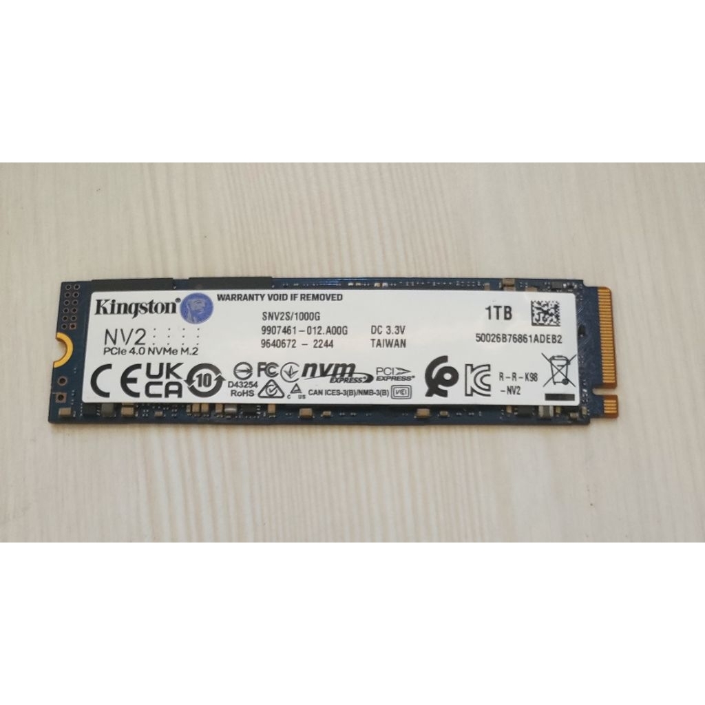 SSD NVMe 1TB Kingston