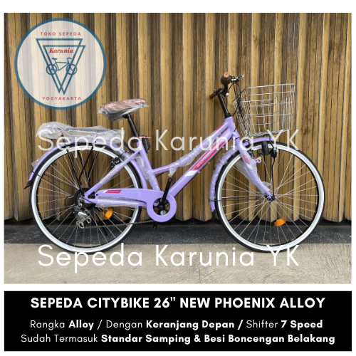 Sepeda CTB Alloy New Phoenix 26" Inch - Citybike 7 SPEED
