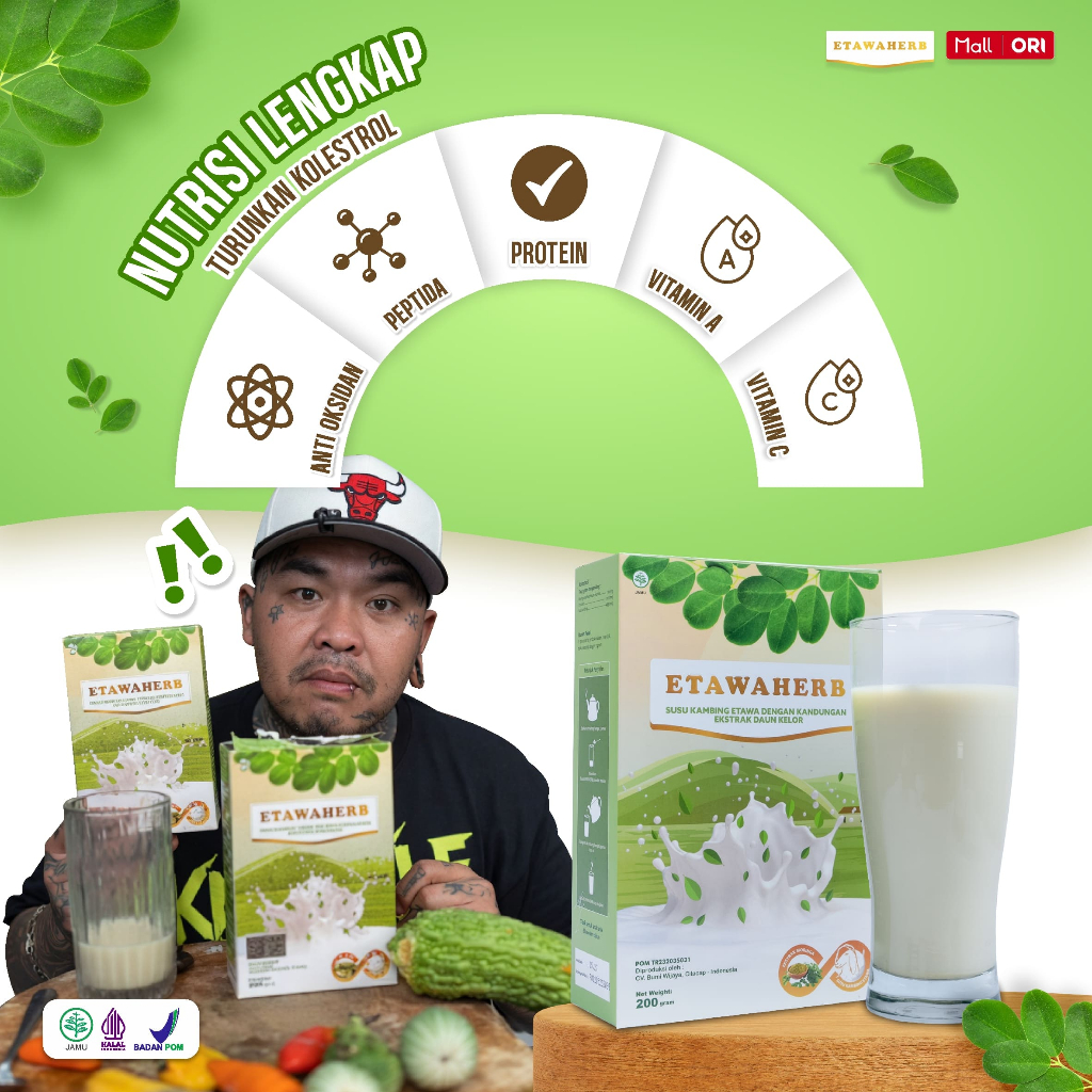 Etawaherb Susu Kambing Etawa Kelor Bantu Turunkan Kolesterol