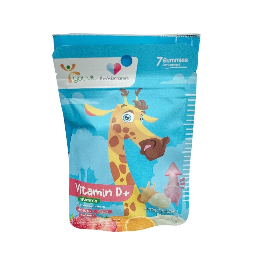 VITAMIN ANAK / MULTIVITAMIN ANAK / VITAMIN D+ KIDS GUMMY YOUVIT PER SACHET