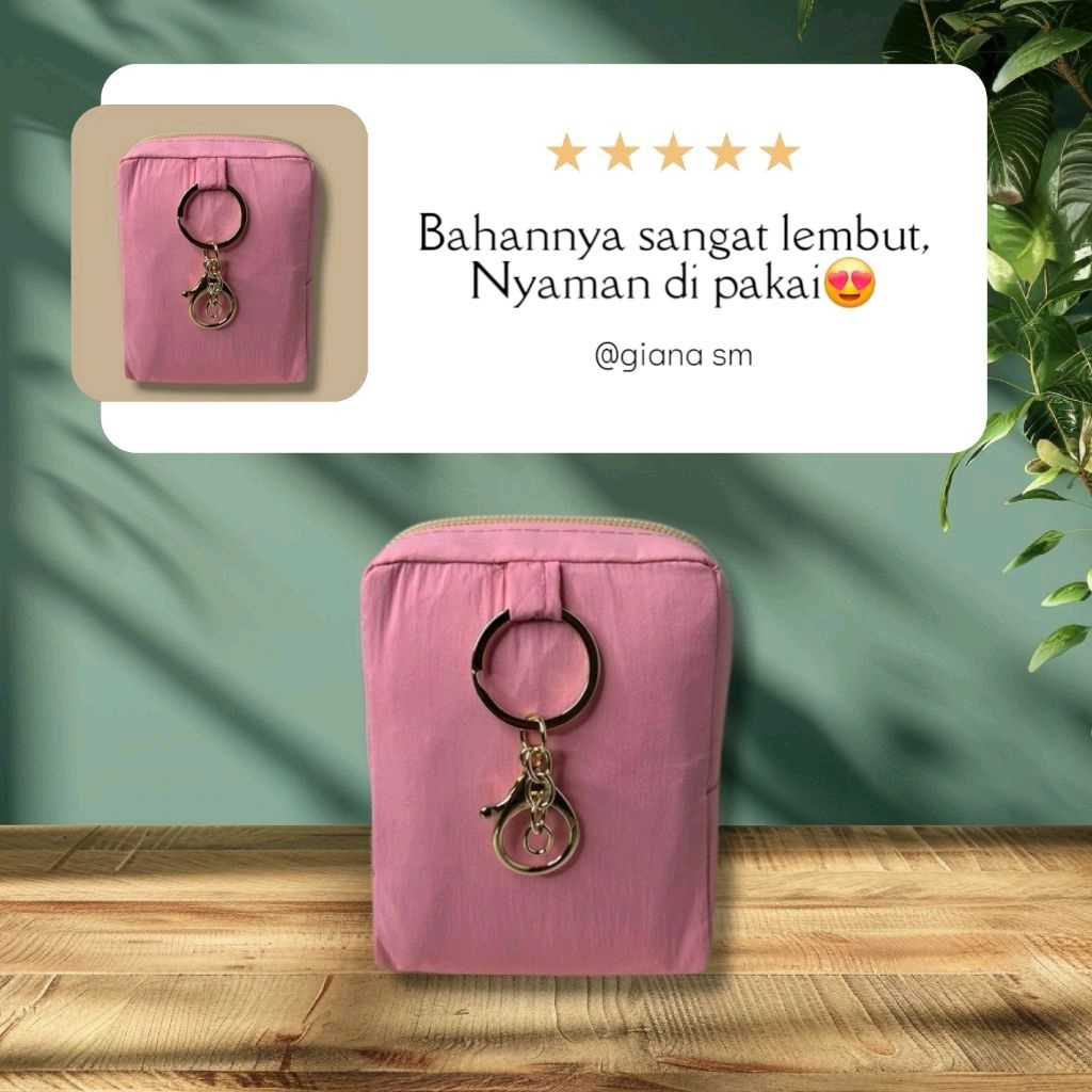 Mukena traveling 2in1 parasut premium poch kotak