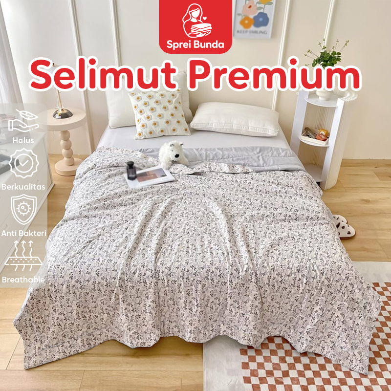 Sprei Bunda - Set Bedcover Sprei Sarung Bantal dan Guling / Bed Cover Set Seprei 120 160 180x200cm /