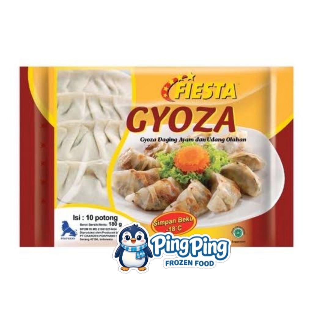 FIESTA Gyoza Ayam & Udang 180gr Chicken & Shrimp Gyoza DImsum Frozen Food Surabaya