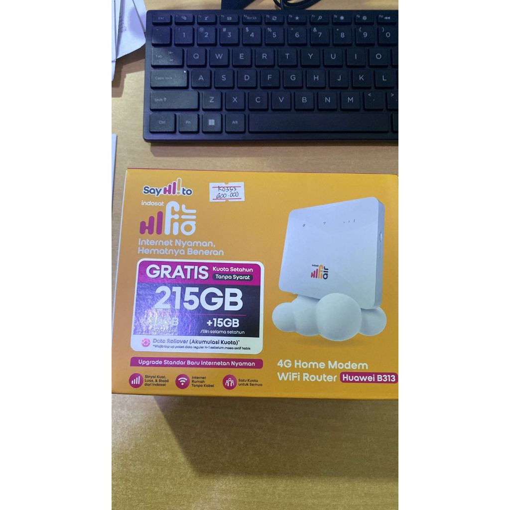 Modem Indosat HiFi Air Huawe B313 Modem Wireless Router Sim Card All Operator 4G LTE Router Huawei F