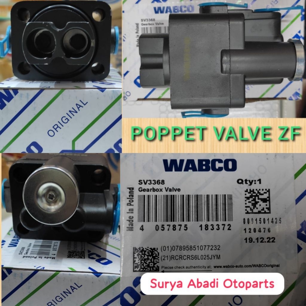 Poppet Valve Lohan Transmisi ZF