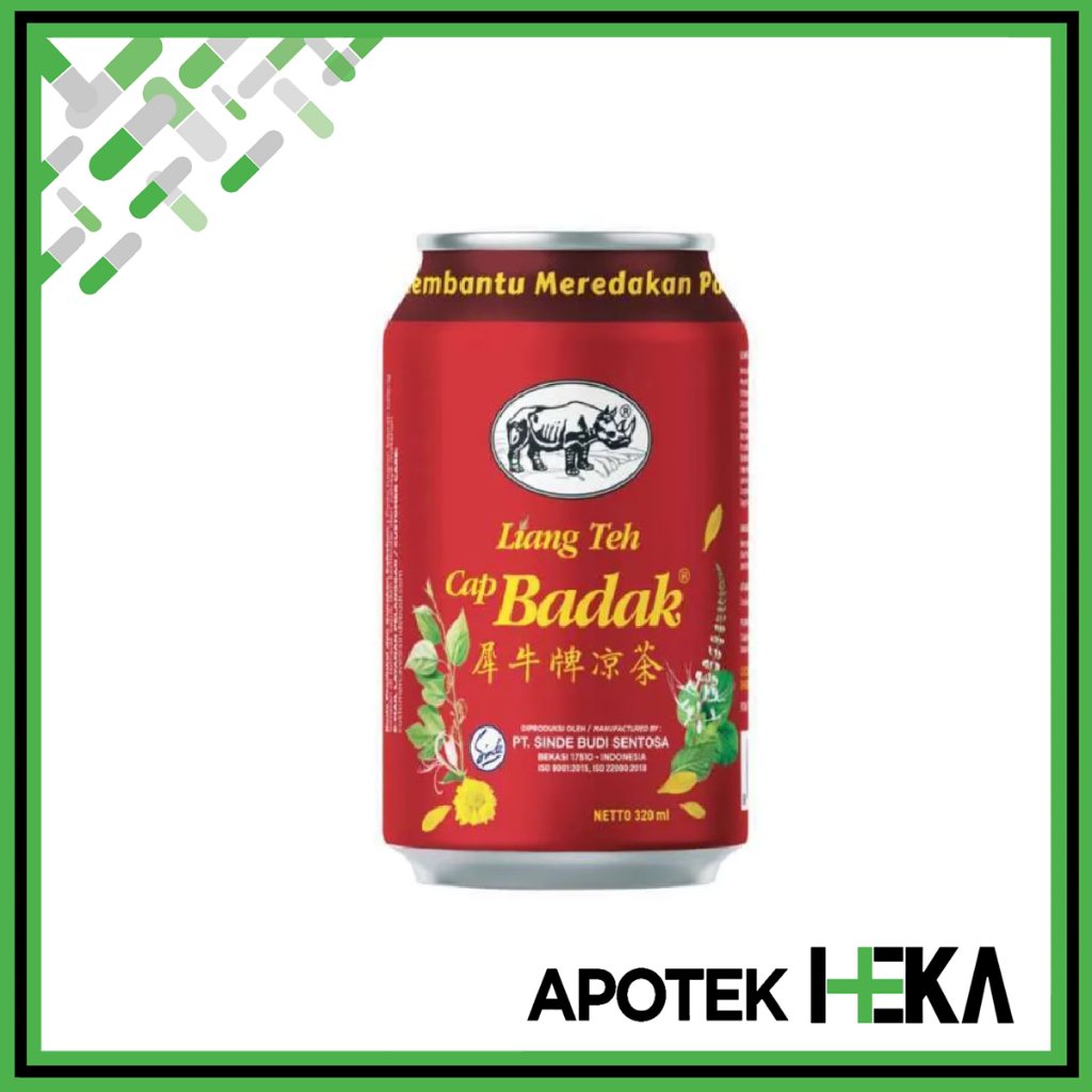 Liang Teh Cap Badak Kaleng 320 ml - Meredakan Panas Dalam