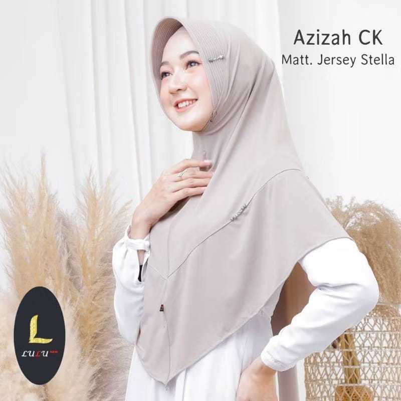 Hijab Lulu Bergo - Jilbab Bergo Jersey - Hijab Jersey Lulu Azizah