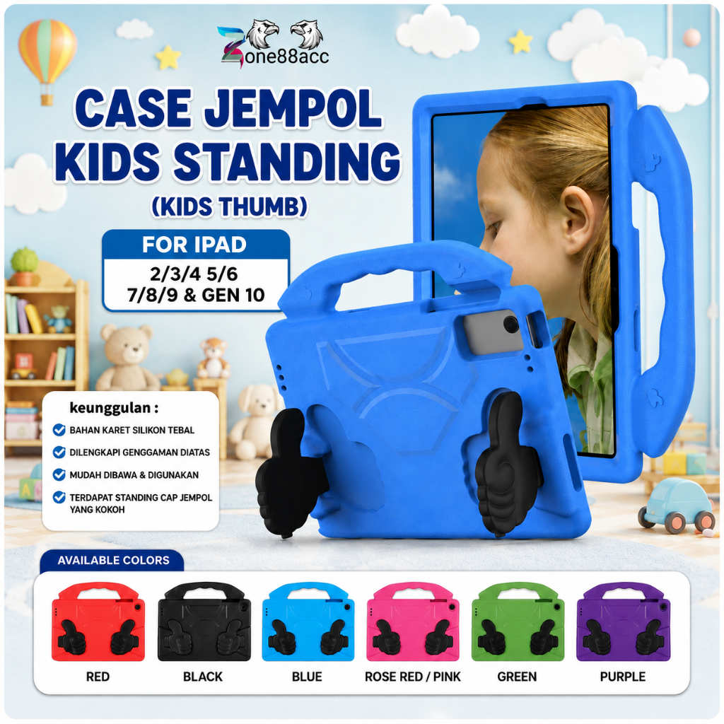Sarung Jempol Ipad GEN 2 3 4 5 6 7 8 9 10 bumper case tebal  case ipad / case ipad gen 5  case ipad 