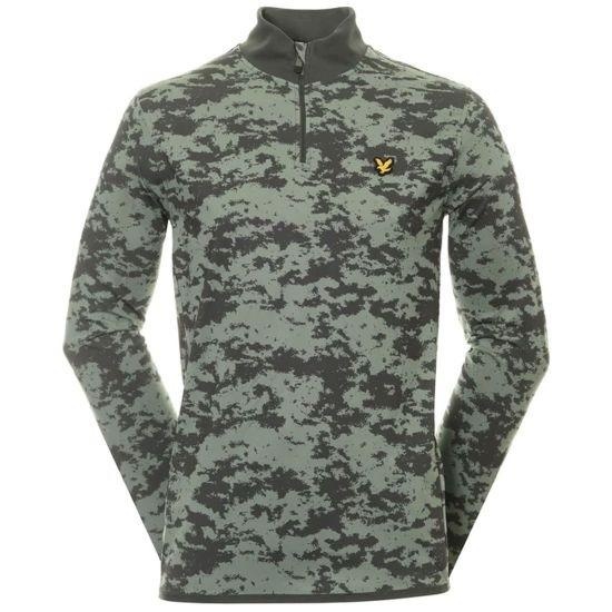 Lyle & Scott Seafoam 1/4 Zip Midlayer Sweatshirt Original