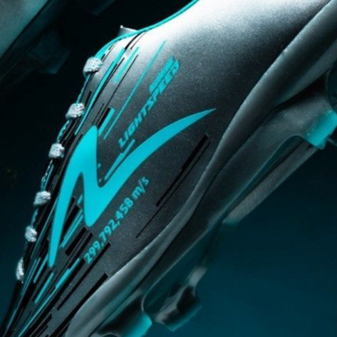 TERMURAH SPECS SEPATU SEPAK BOLA LIGHTSPEED REBORN FG SILVER/BLACK/AQUA - SILVER