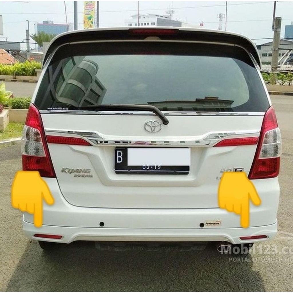 Bodykit body kit spoiler bemper belakang innova Luxury ori