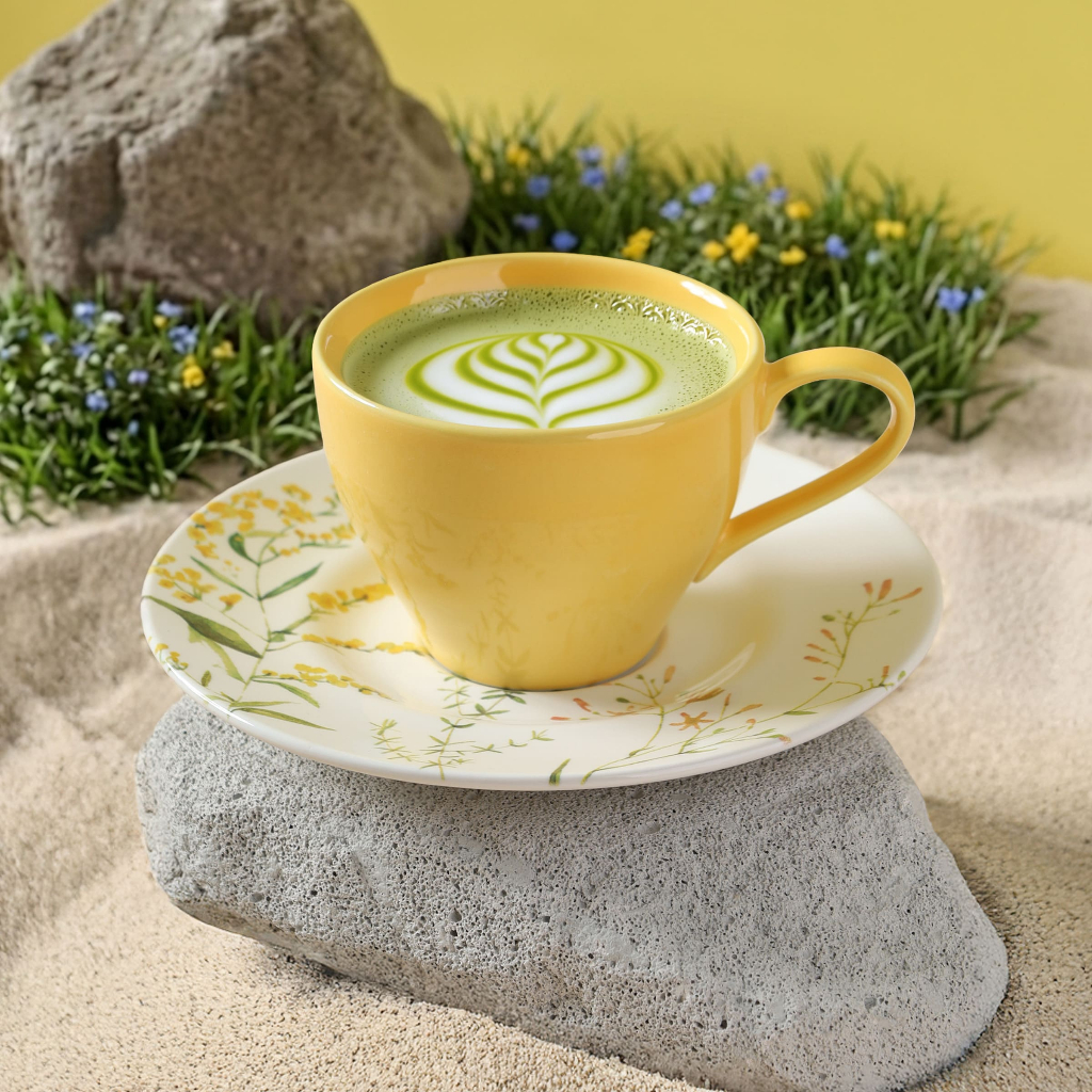 Sango Set Cangkir Wild Flower Isi 4 | Gelas Cangkir Kopi Teh Susu Cafe Estetik Premium Estetik SNI
