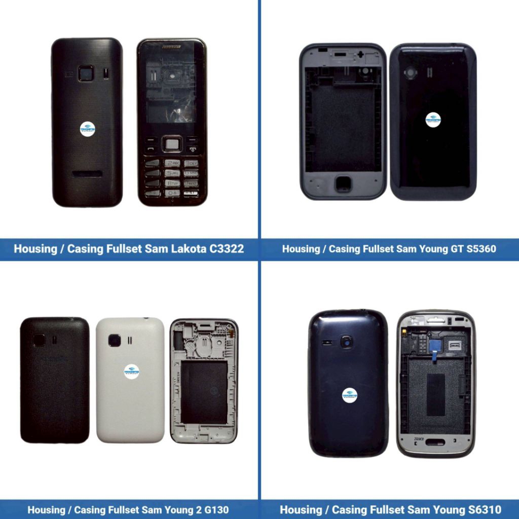Housing / Casing Fullset Samsung Lakota C3322 - Young GT S5360 - Young S6310 - Young 2 G130