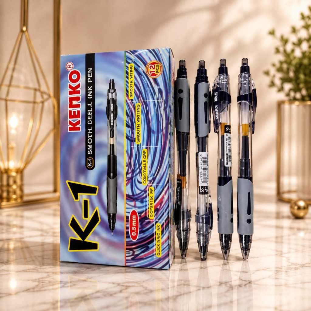 Pulpen Kenko K1 0.5 Tinta Halus | Pulpen Kenko K1 Murah & Berkualitas | Pulpen Kenko K1 Hitam 0.5