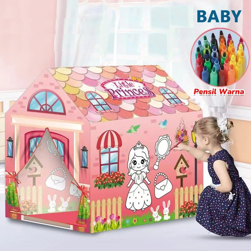Tenda Anak Untuk Bermain Mewarnai Tenda Bermain anak Tenda Rumah Anak Outdoor