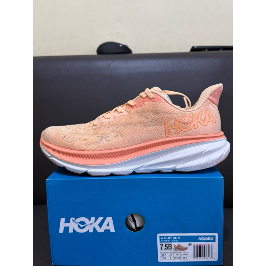 Sepatu hoka clifton 9 ori (39) sport/running
