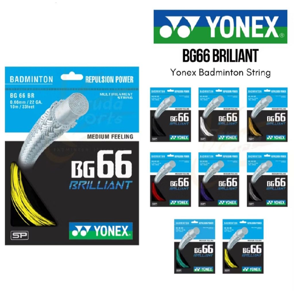 Tali Raket / Senar Badminton Yonex BG 66 BRILIANT