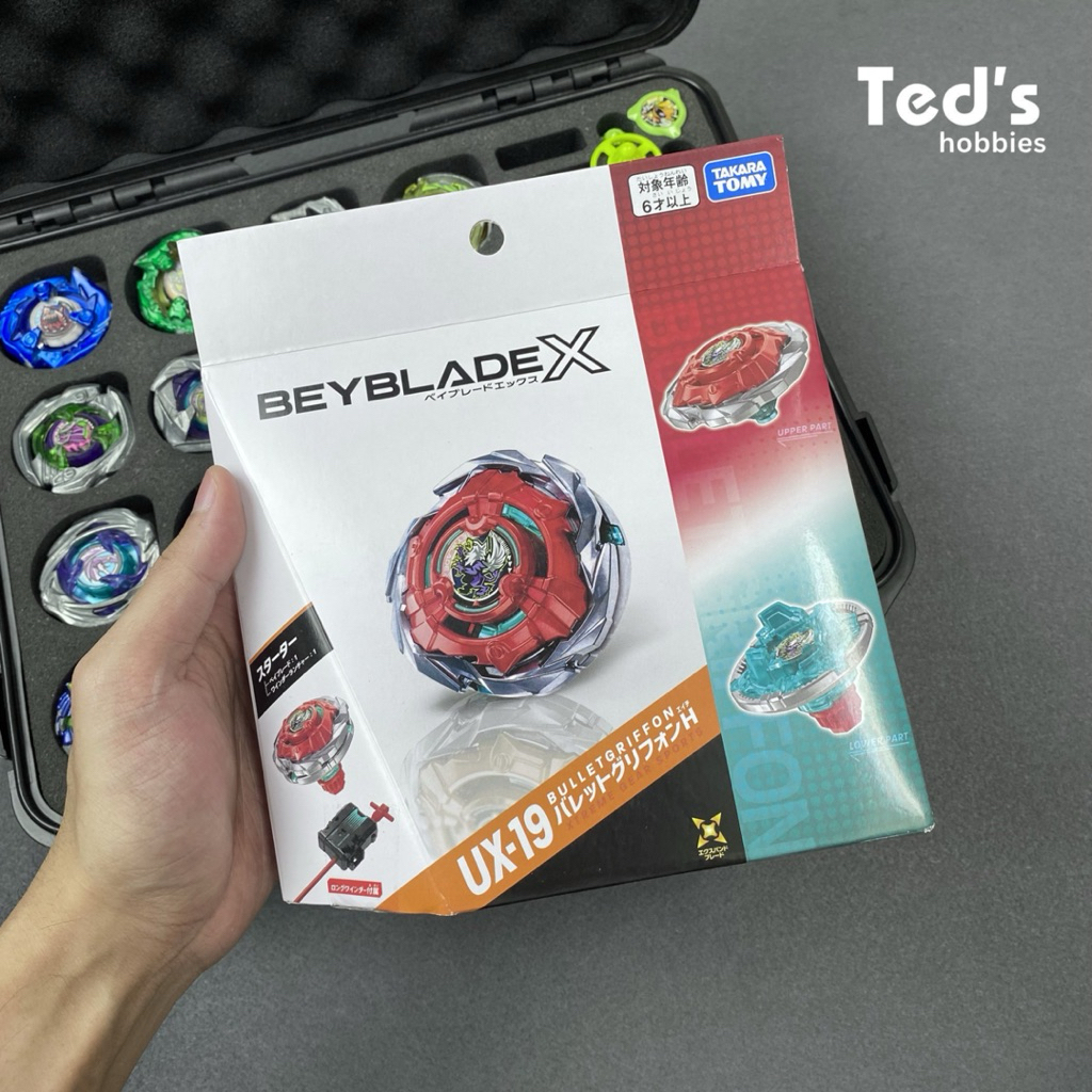 Beyblade UX-19 Bullet Griffon Hexa Japan Long Ripcord Winder Launcher Japan
